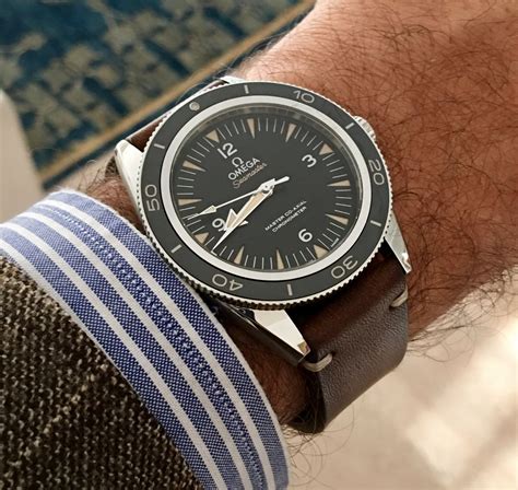 omega seamaster 300 leather strap
